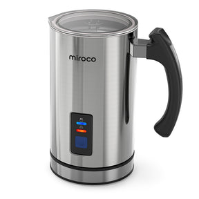 Miroco Milk Frother, Stainless Steel Milk Steamer , Automatic Foam Maker, Electric Milk Warmer, Silent Operation, 120V