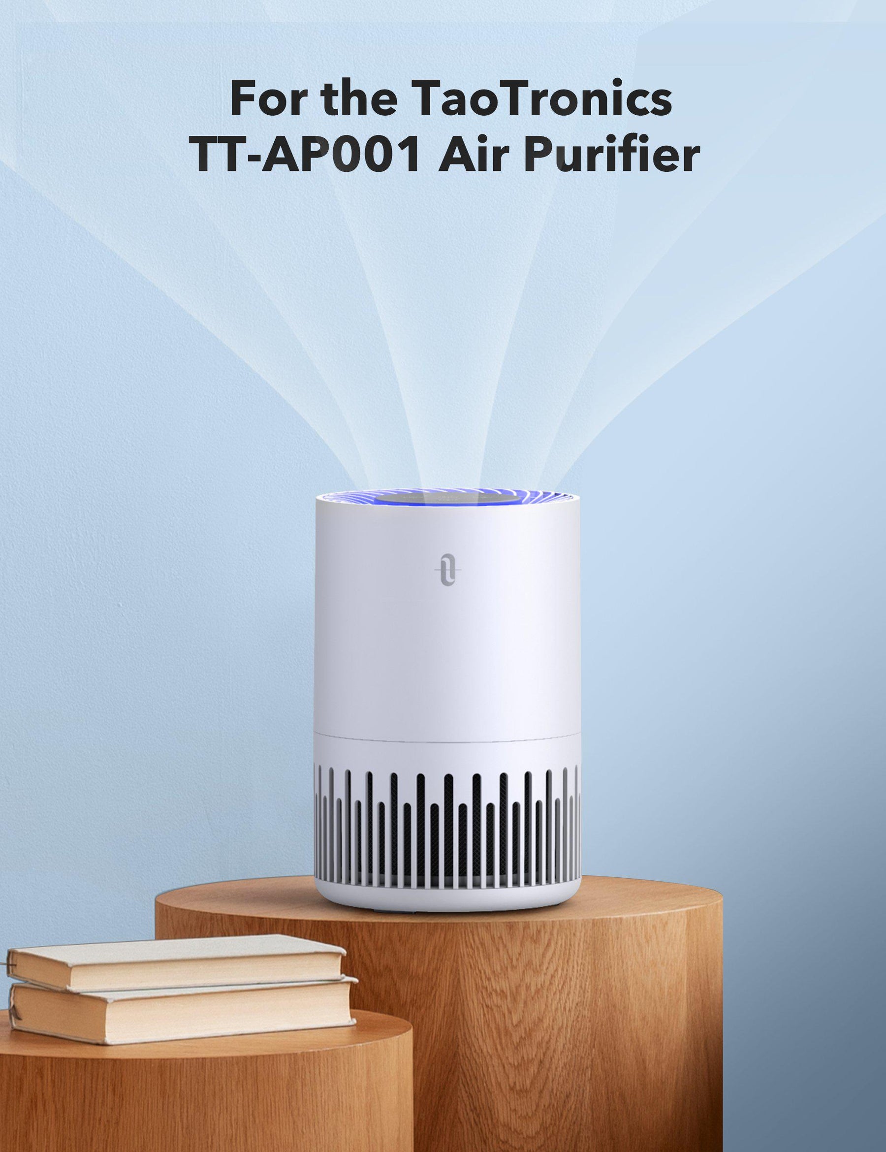 Air Purifier Filter Compatible with TT-AP001, Air Purifier Replacement Filter, 3-in-1 True HEPA Filter-TaoTronics