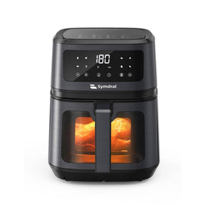 Symdral Air Fryer 003,5.3 Quart 8-in-1 Compact Air Fryers with Visible Cooking Window