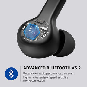 Wireless Earbuds 020, Bluetooth V5.2 USB-C Quick Charge 40H Playing Time