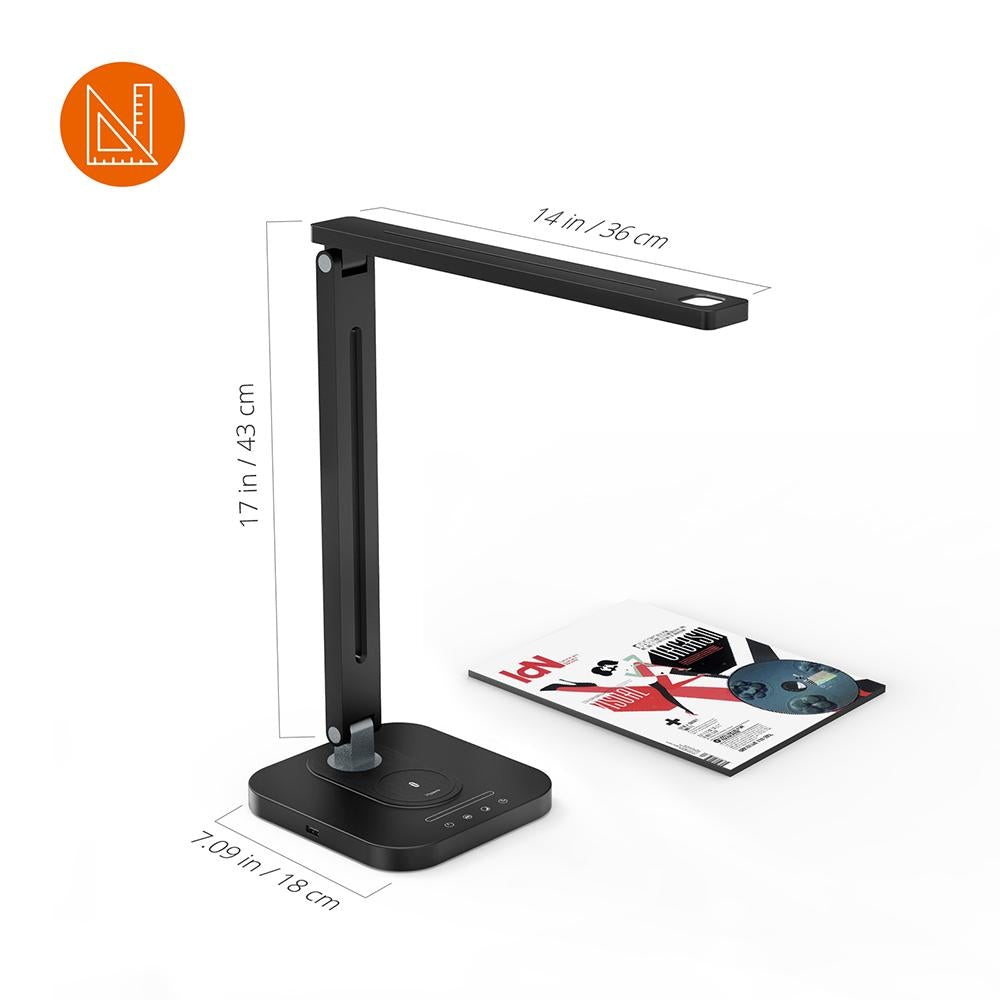 LED Desk Lamp 38 with Qi-Enabled Wireless Fast Charger